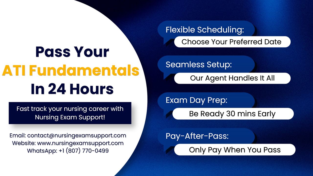Pass the ATI Fundamentals Exam exam with Nursing Exam Support in 4 simple steps