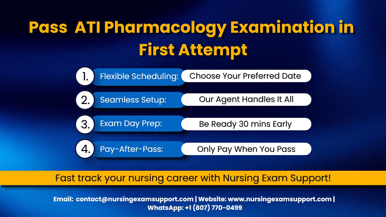 Pass the ATI Pharmacology Exam exam with Nursing Exam Support in 4 simple steps
